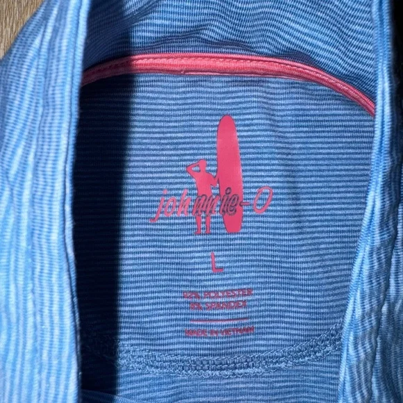 COPY - johnnie-O Blue Lightweight men’s Golf Qzip quarter zip - Picture 2 of 4